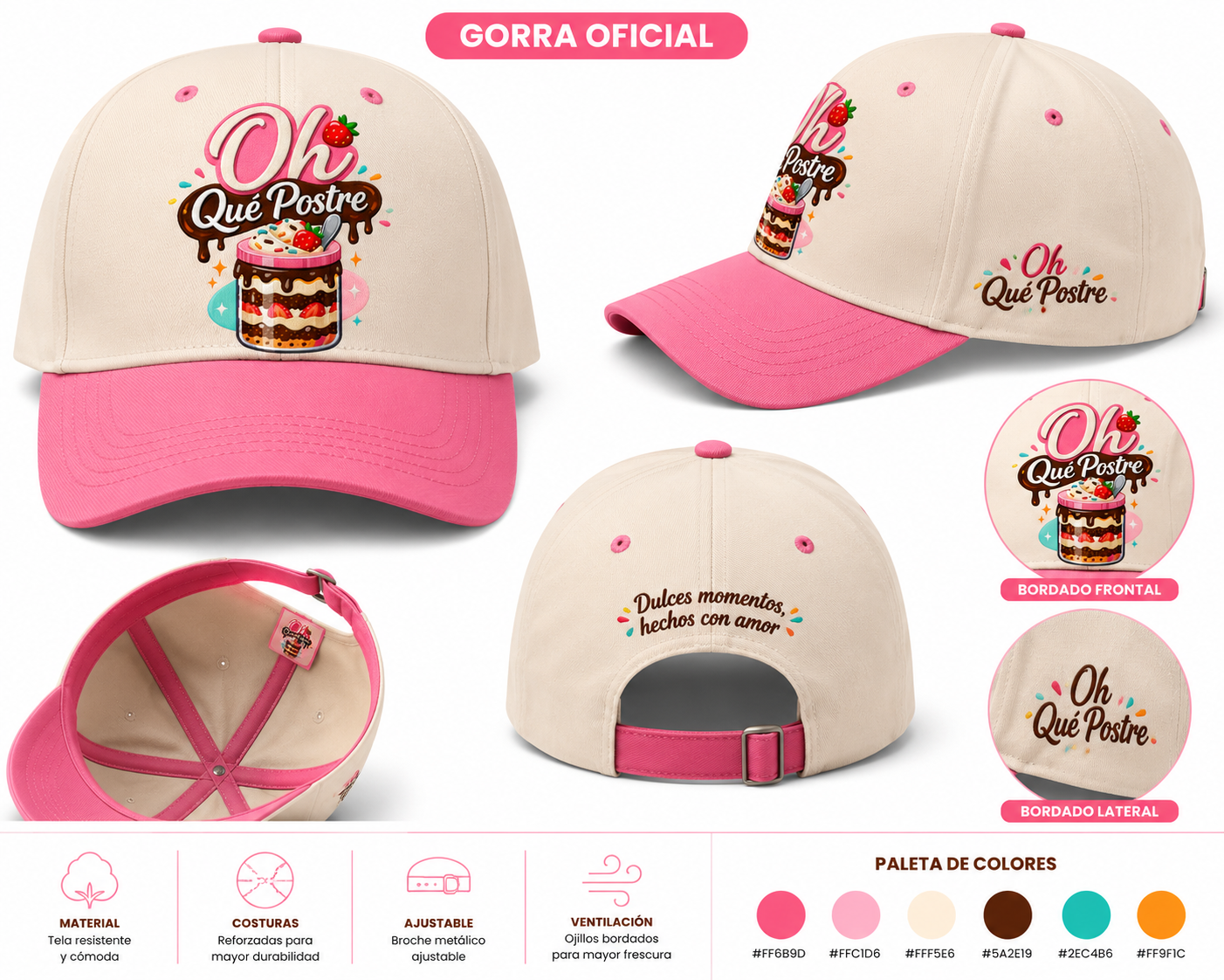 Gorra oficial Oh Qué Postre